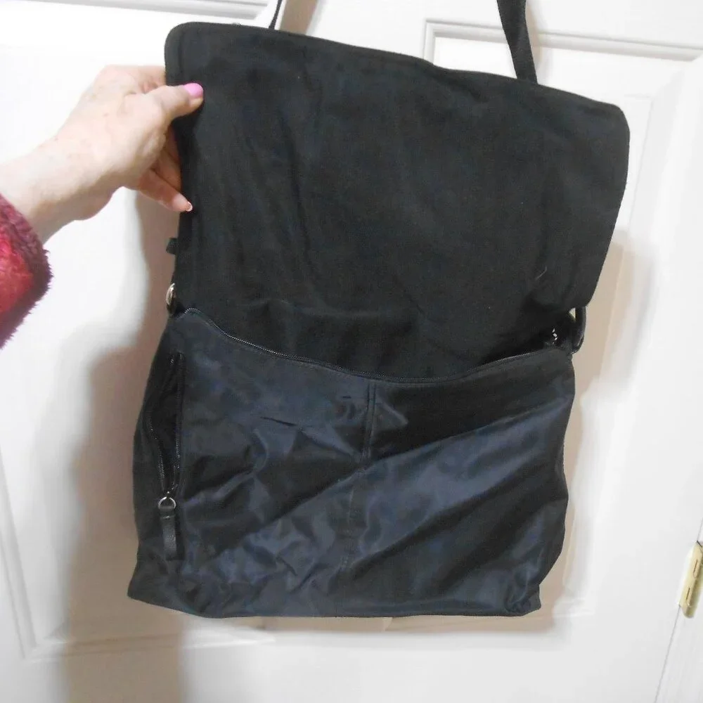 Nine & Co. by Nine West travel laptop Tablet Notebook blk Bag w/ 7 compartments